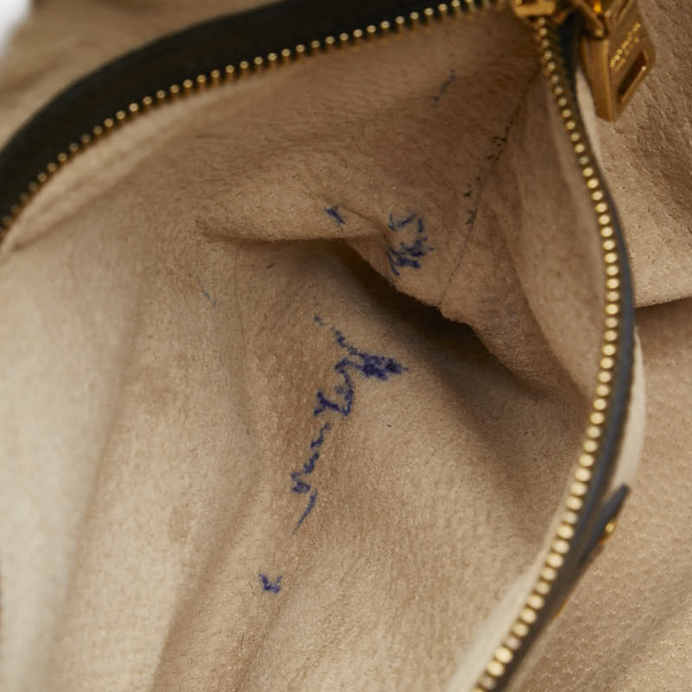 Prada triangular logo plaque studded handbag shou… - image 8